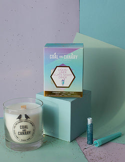 Liquid Liner & Late Night Diner Coal and Canary Candles