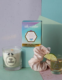 Top Knots & Tequila Shots Coal and Canary Candles