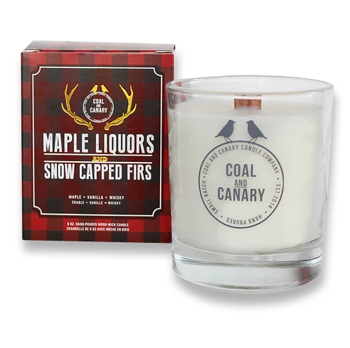Maple Liquors and Snow Capped Firs Coal and Canary Candles