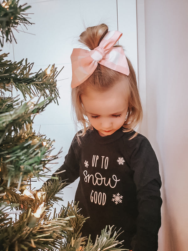 Child's Crewneck Bamboo Fleece Up to Snow Good in Two Colours