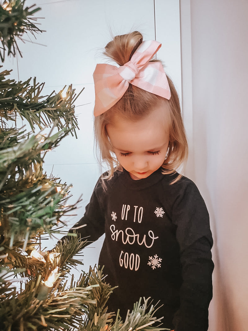 Child's Crewneck Bamboo Fleece Up to Snow Good in Two Colours