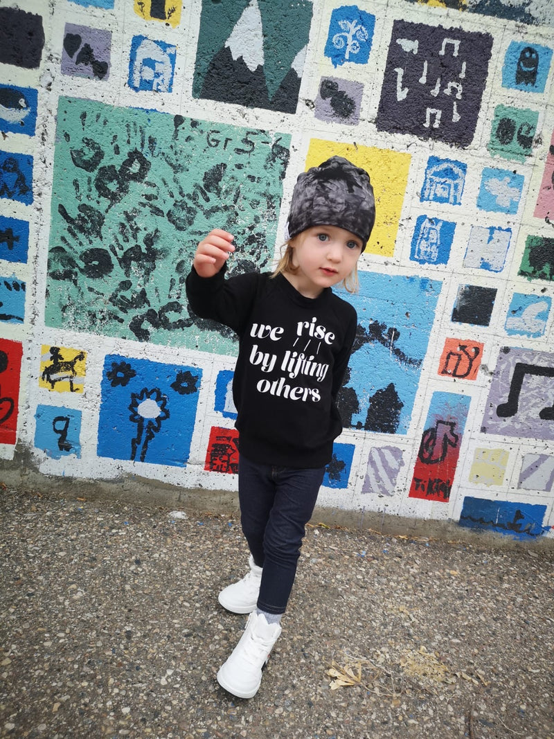 Child Crewneck Bamboo Fleece Top We Rise in Two Colours