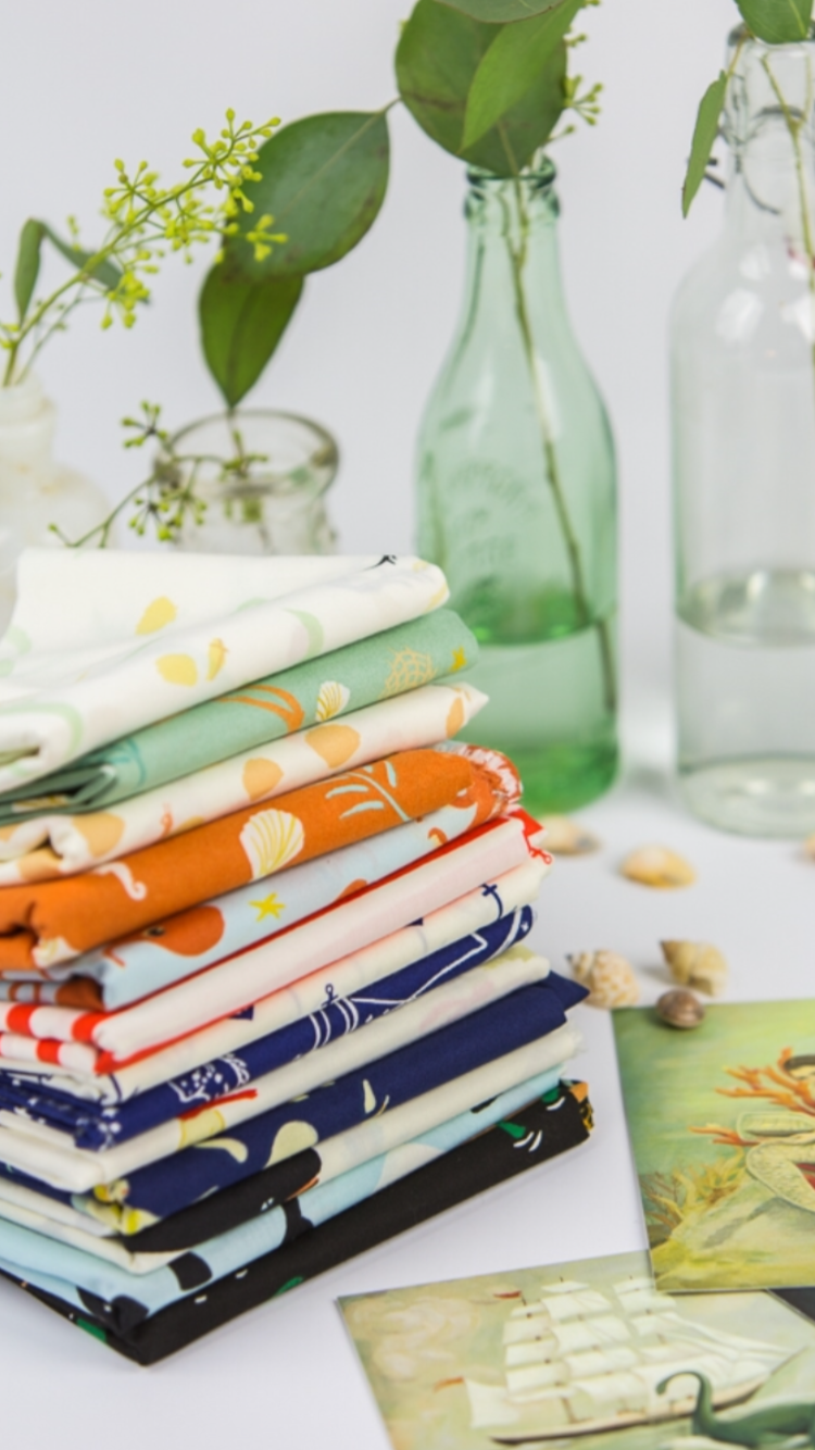 Fat Quarter Bundle “Salt Water” (13 quarters)