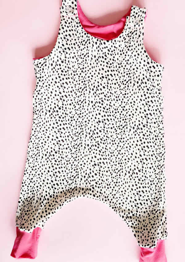 Dalmatian & Pink Romper